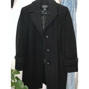 Black Pea Coat, Petite Small